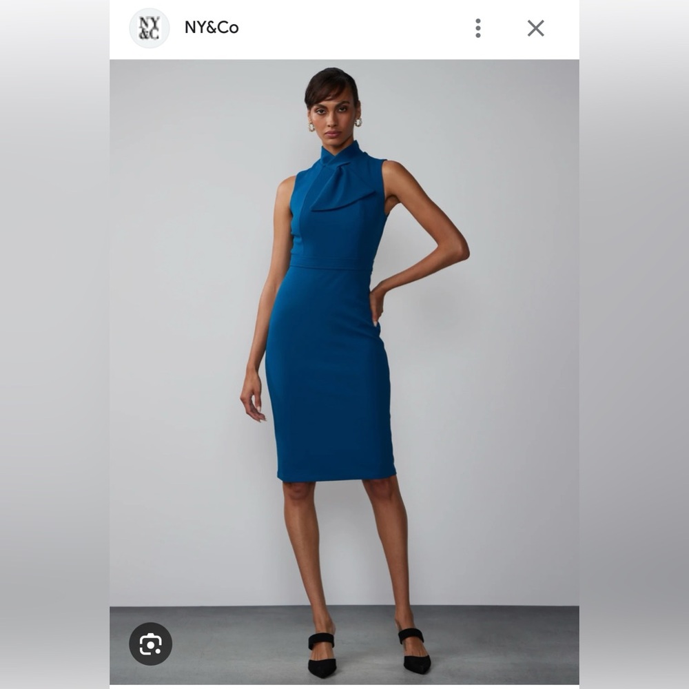 New York & Company NWT Sleeveless Fitted Sheath Dress Sz Small